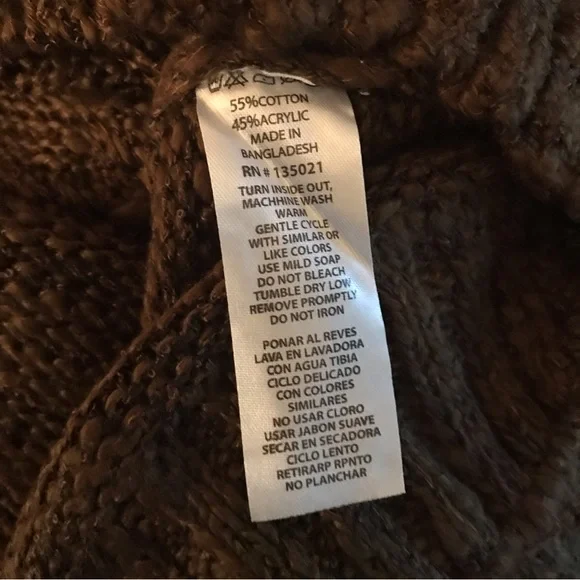 KIAN D MENS BROWN KNIT THREE BUTTON PULLOVER SWEATER - Picture 8 of 8